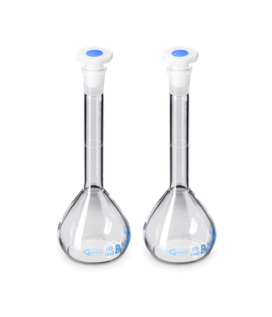 MATRACES AFORADOS C/TAPA PLASTICA X 5 ML - GLASSCO