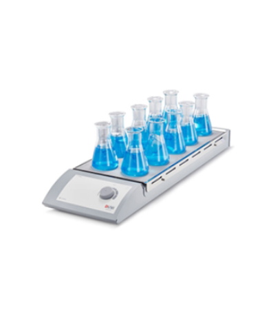 AGITADOR MAGNETICO MS-M-S10 ANALOGICO. S/CALEFACCION. PLACA ACERO INOX.+SILICONA. 10 POSIC. X 0.4 L