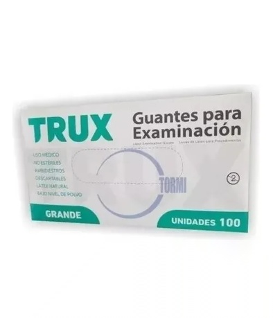 GUANTES DE LATEX (MEDIUM) X 100 UNIDADES