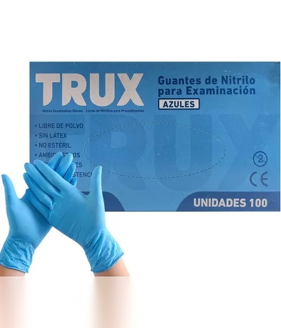 GUANTES DE NITRILO CHICOS - CAJA X 100 UN