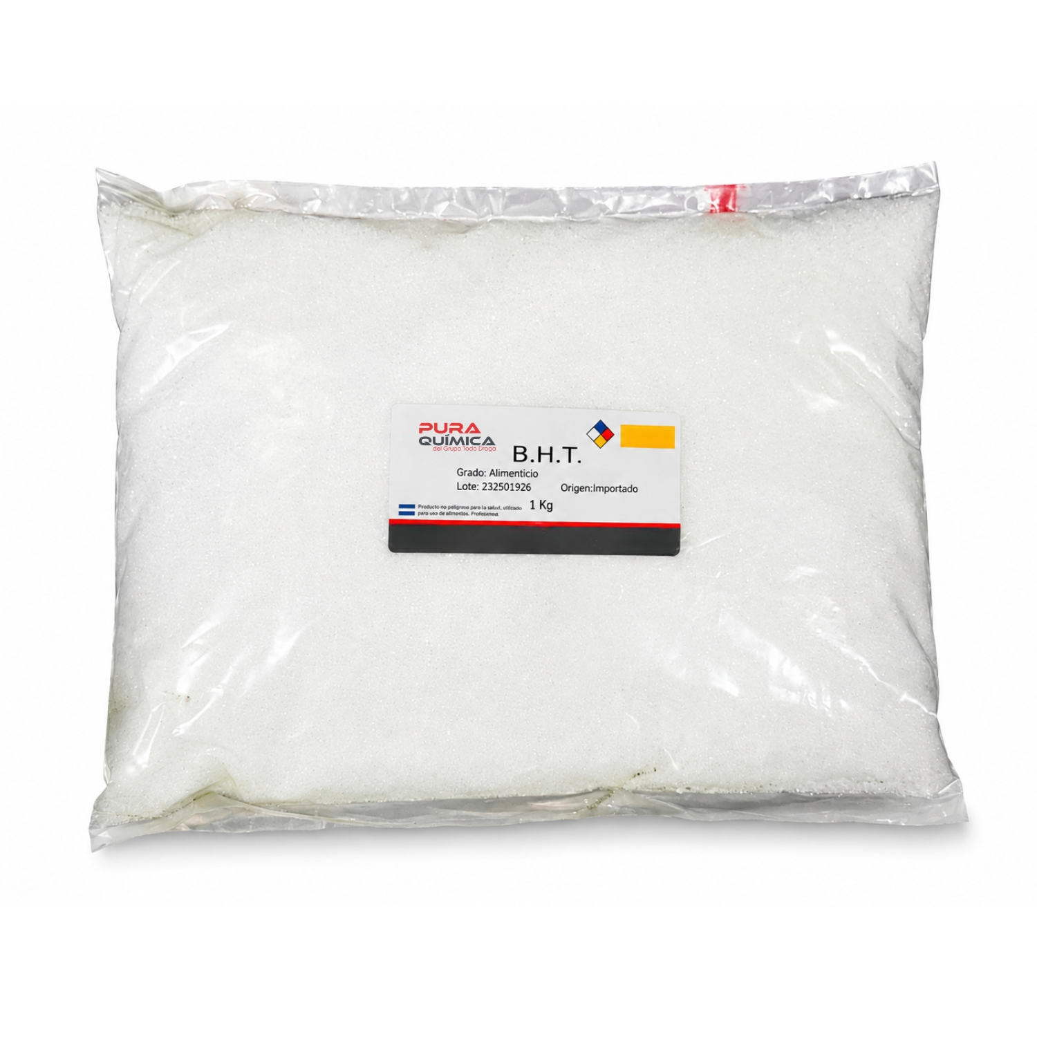 B.H.T. BUTIL HIDROXI TOLUENO GRADO ALIMENTICIO X KG