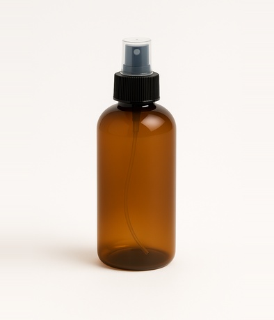 BOTELLA BODY PET AMBAR 24/410 X 250 CC C/VALVULA SPRAY AMBAR