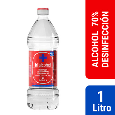 ALCOHOL 70% ETILICO BIALCOHOL X LT PORTA