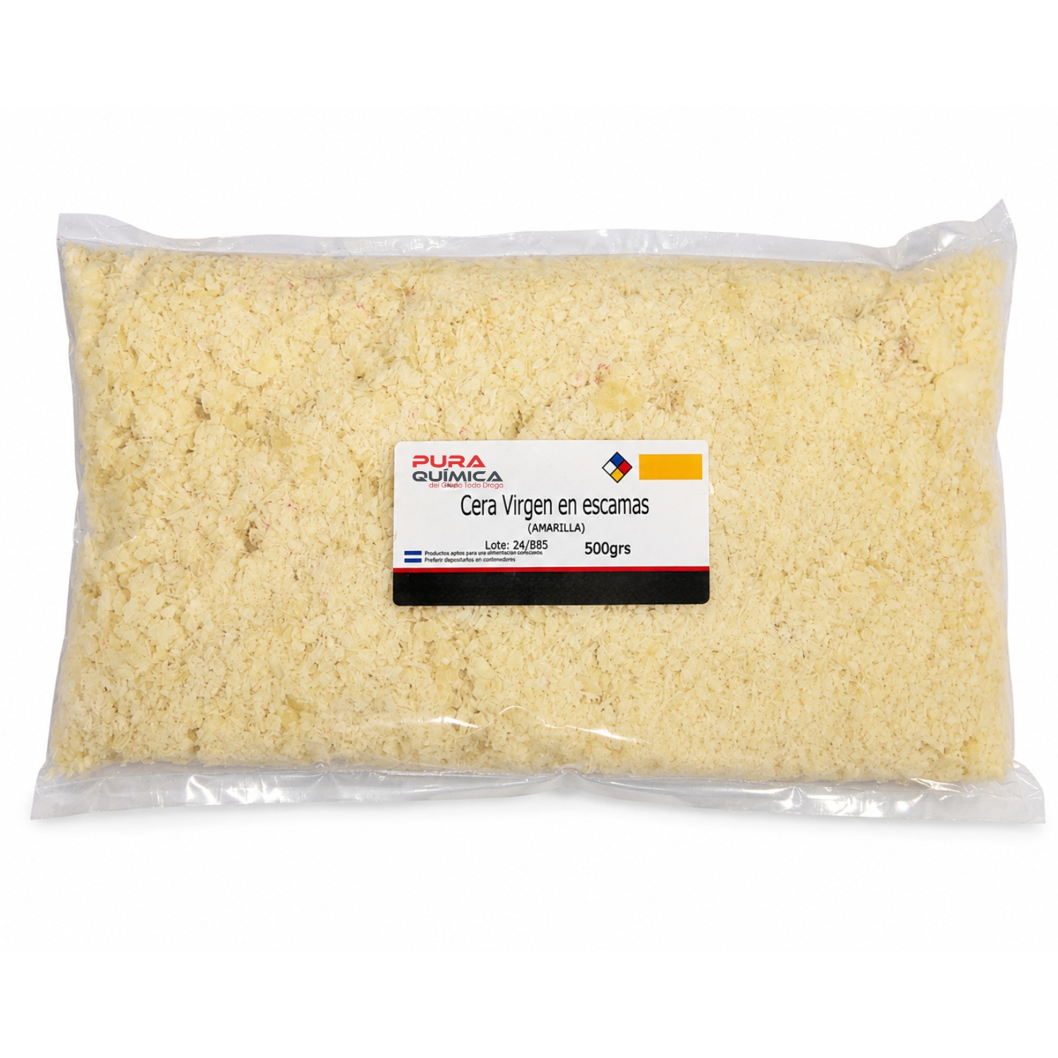 CERA VIRGEN EN ESCAMAS DE ABEJAS REFINADA X KG AMARILLA
