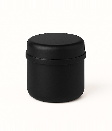 POTE SIMPLE NEGRO POLIPROPILENO X 30 CC C/TAPA ROSCA