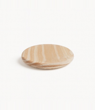 TAPA MADERA P/VASO VELA CONICO X UNID