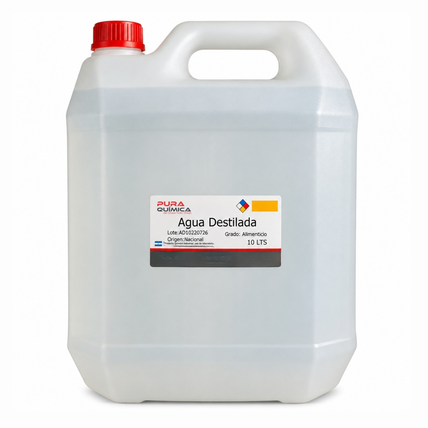 AGUA DESTILADA ALIMENTICIA X  LT