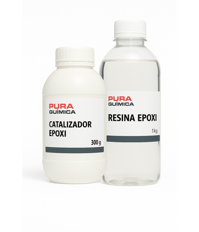 RESINA EPOXI CRISTAL C/CATALIZADOR ( KIT DE PREPARACION USAR:  1 KG + 600  GRS CAT )