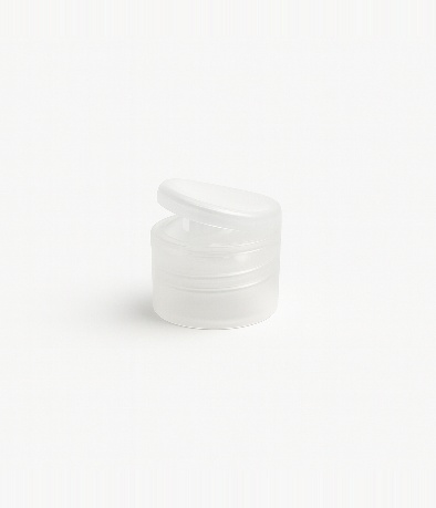 TAPA FLIP TOP RECTA 24/410 PLASTICA NATURAL X UNID