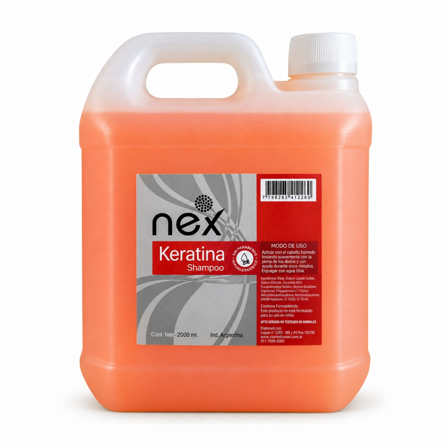 SHAMPOO NEX KERATINA X 2000CC (BIDON)