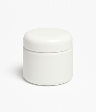 POTE SIMPLE BLANCO POLIPROPILENO X 120 CC C/TAPA ROSCA