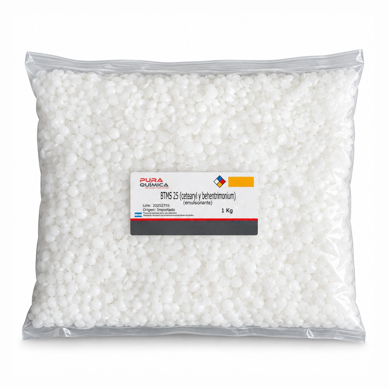 BTMS 25 CETEARYL ALCOHOL Y BEHENTRIMONIUM MET.)(EMULSIONANTE VEGETAL )X KG