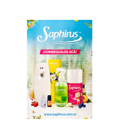 AFICHE PROMOCIONAL AEROSOLES SAPHIRUS