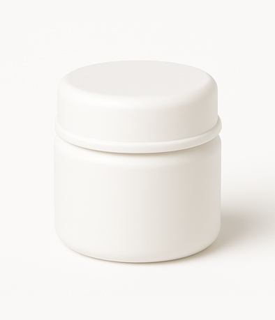 POTE SIMPLE BLANCO POLIPROPILENO X 15 CC C/TAPA ROSCA