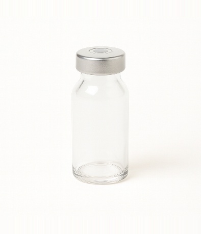 TUBO VIAL (FRASCO AMPOLLA INCOLORO 22.50 X 60 ) BOCA 20 X 15 CC C/TAPON-PRECINTO