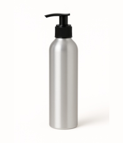 BOTELLA RO ALUMINIO 24/410 (45X135) X 150 CC C/VALVULA CREMERA NEGRA