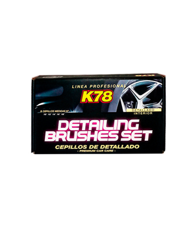SET DE PINCELES PARA DETAILING (3 UNIDADES) (654) CEPILLOS K78