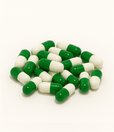 CAPSULA GELATINA N  2  VERDE/BLANCO  X1000