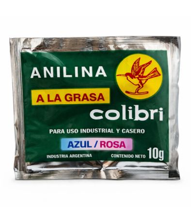 ANILINA GRASA AZUL /ROSAX 10 GRS SOBRE COLIBRI