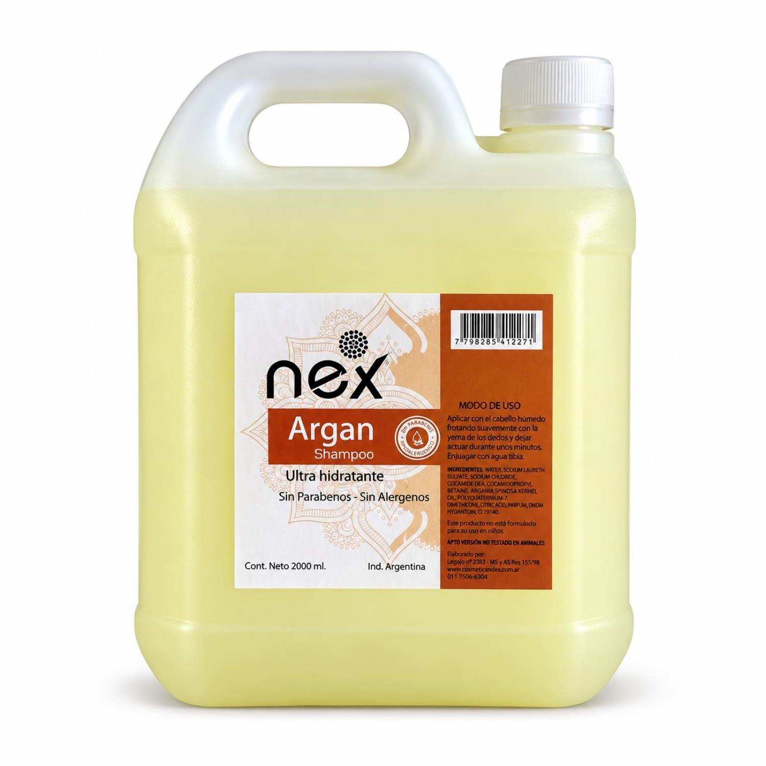 SHAMPOO NEX ARGAN X 2000CC BIDON