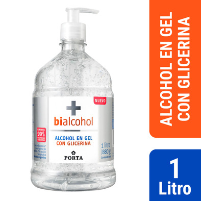 ALCOHOL EN GEL PORTA 70 %C/VALVULA  X LT