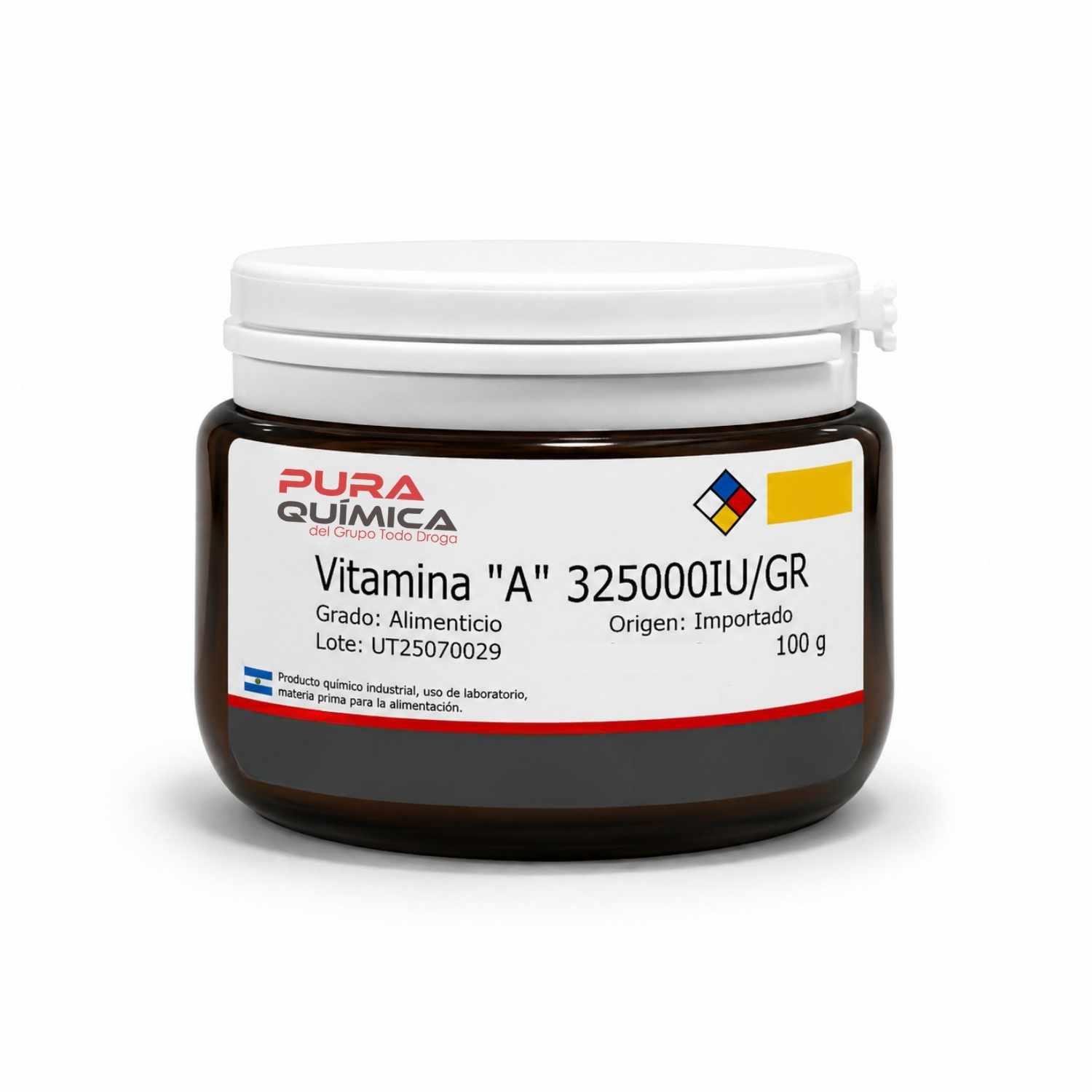VITAMINA A PALMITATO  1700000 UI X KG (  APTO PARA ALIMENTACION)