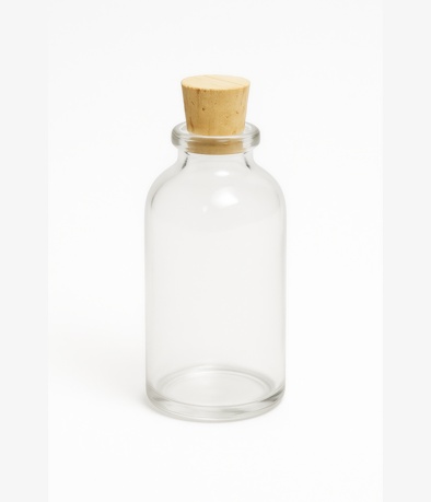 TUBO VIAL (FRASCO AMPOLLA INCOLORO) BOCA 20 X 30 CC C/CORCHO