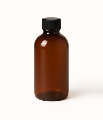 BOTELLA BODY PET AMBAR 24/410 X 250 CC C/TAPA CIEGA PLASTICA