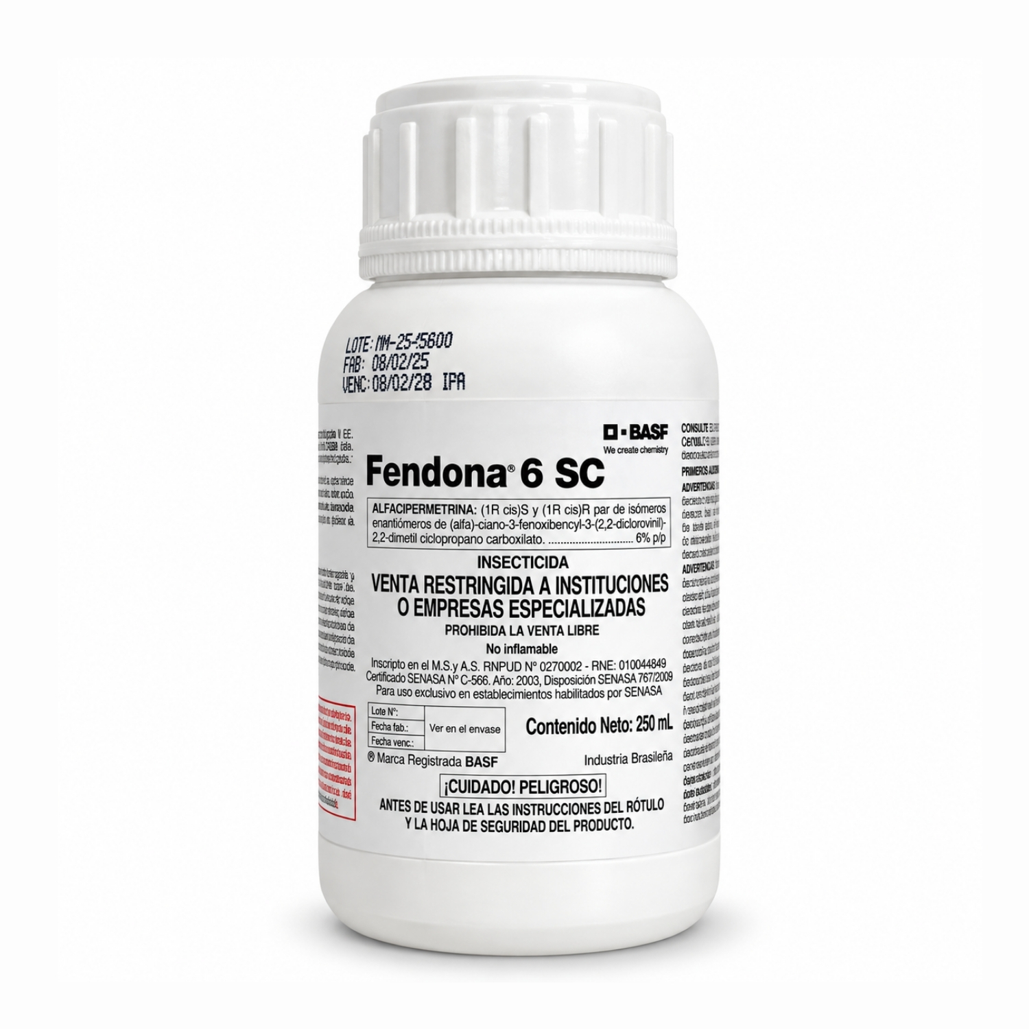 FENDONA (BASF) ALFACIPERMETRINA X 250 CC ( 250 CC + 25 LTS)
