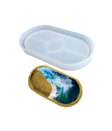 MOLDE SILICONA P/RESINA N50 OVAL GRANDE X UNID