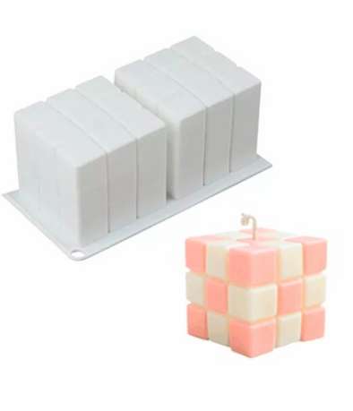 MOLDE SILICONA N60 CUBO 3D X UNID