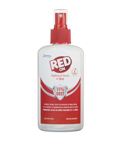 REPELENTE P/INSECTO RED ON 15% DEET EN SPRAY X 200 CC BY SAPHIRUS