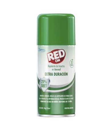 REPELENTE P/INSECTO RED ON 25% DEET EN AEROSOL X 170 GR  BY SAPHIRUS