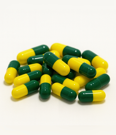 CAPSULA GELATINA N  2  VERDE/AMARILLA  X1000