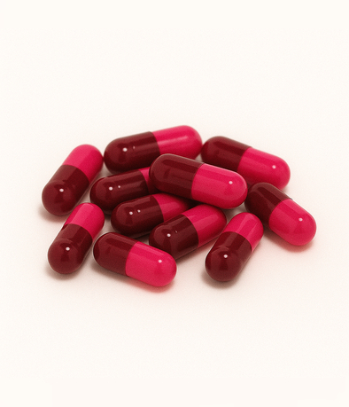 CAPSULA GELATINA N 3 BORRAVINO/FUCSIA X1000