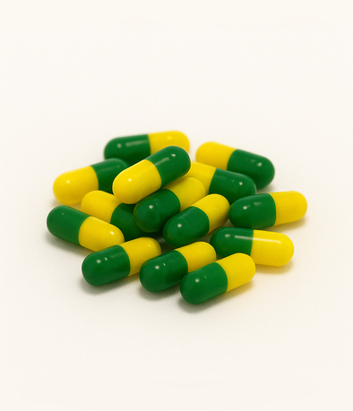 CAPSULA GELATINA N  4  AMARILLO/VERDE X1000