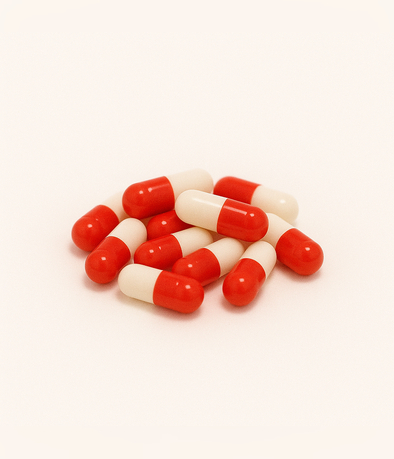 CAPSULA GELATINA N  4  ROJO/BLANCO X1000