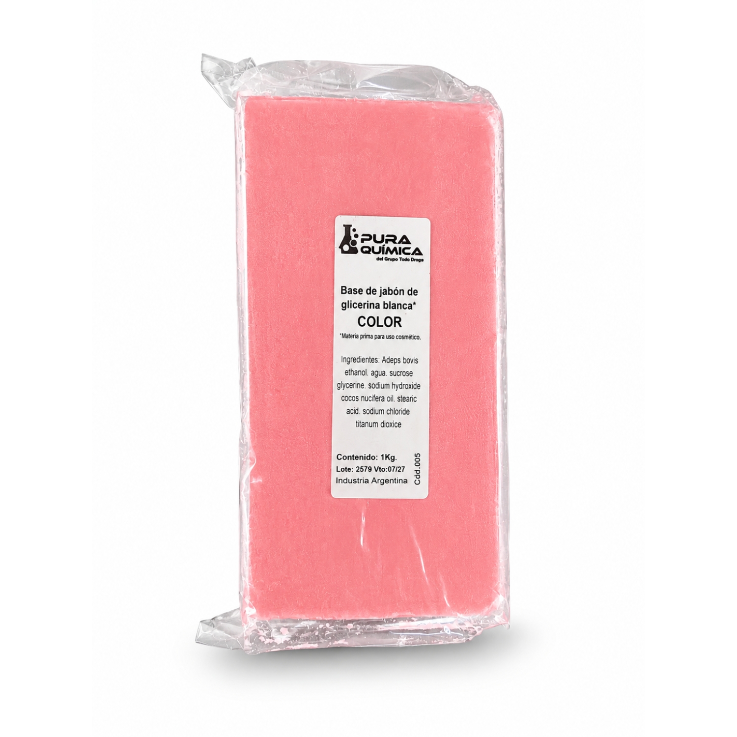 PAN BASE COCO BLANCO EN COLOR ROJO X UNIDAD (PURA QUIMICA)