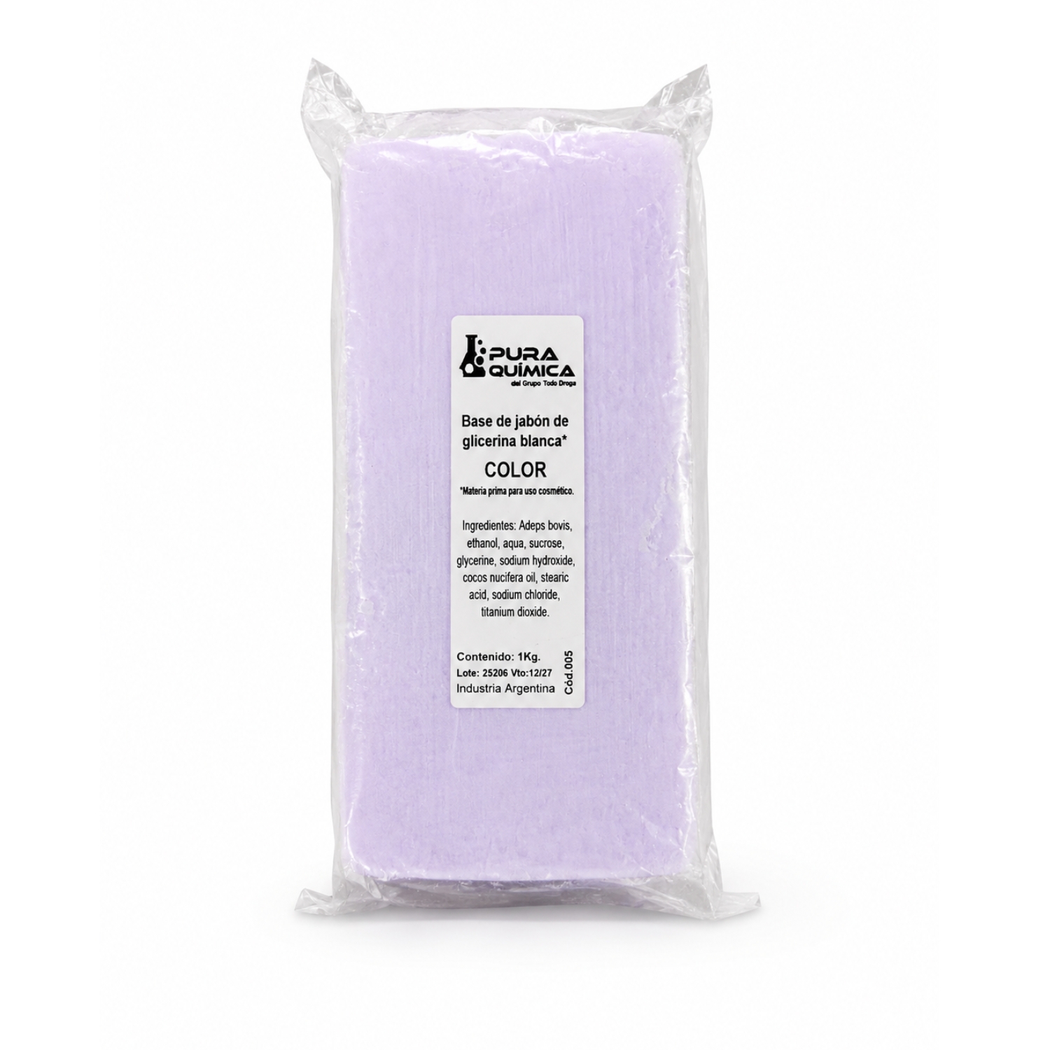 PAN BASE COCO BLANCO EN COLOR VIOLETA X UNIDAD (PURA QUIMICA)
