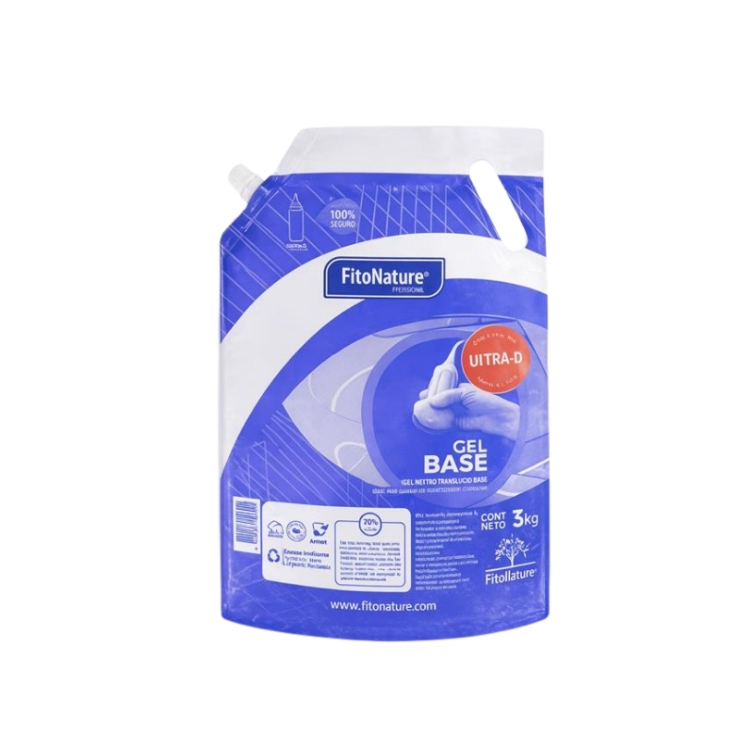 GEL BASE ULTRA (PESADO)  FITONATURE POUCH C/PICO X 3 KG ( NUEVO )