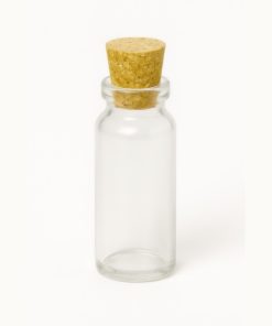 TUBO VIAL (FRASCO AMPOLLA INCOLORO 22.50 X45 ) BOCA 20 X 10 CC C/CORCHO - 50.0000