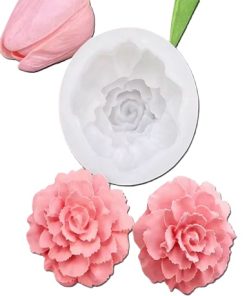 MOLDE SILICONA N84 VELA ROSA INDIVIDUAL X UNID