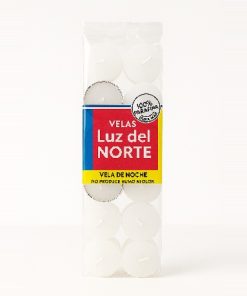 VELAS DE NOCHE BLANCAS X 12 UNID