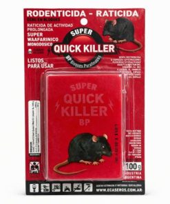 BLOQUE RODENTICIDA (RATICIDA) QUICK KILLER X 100GRS
