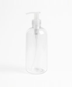 BOTELLA OMEGA PET CRISTAL 24/410 X 500 CC C/VALVULA CREMERA NATURAL