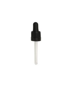 PIPETA NEGRA PRECINTABLE P/FRASCO COLIRIO BOCA 18  DIN X 30 CC SOLA