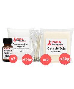 KIT MEDIO VELAS DE CERA DE SOJA