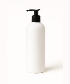 BOTELLA OMEGA PET BLANCA 24/410 X 500 CC C/VALV CREMERA NEGRA