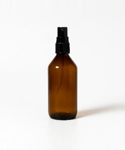 FRASCO JARABE VIDRIO AMBAR  BOCA 28 X 250 CC C/VALVULA SPRAY NEGRA