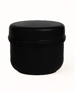 POTE SIMPLE NEGRO POLIPROPILENO X 60 CC C/TAPA ROSCA